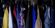 A closet of vintage pieces